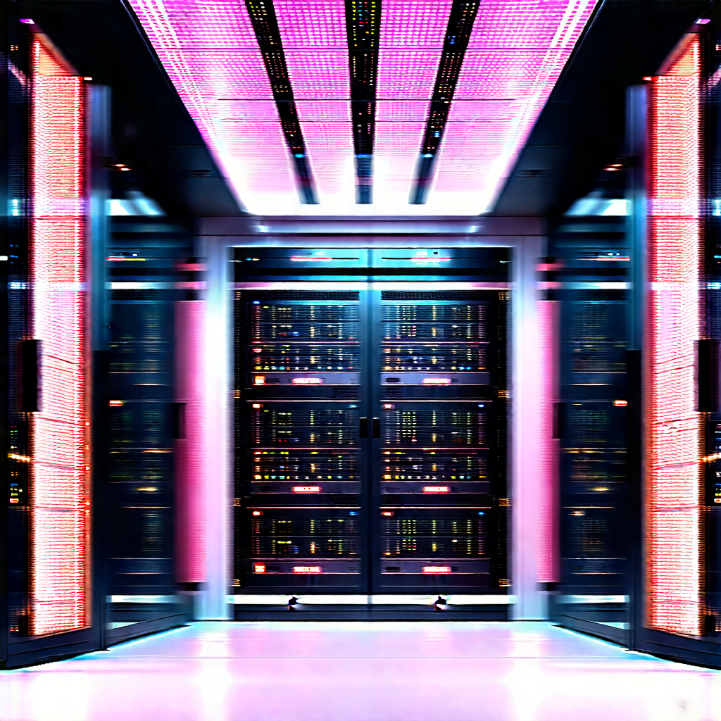 Futuristic server room