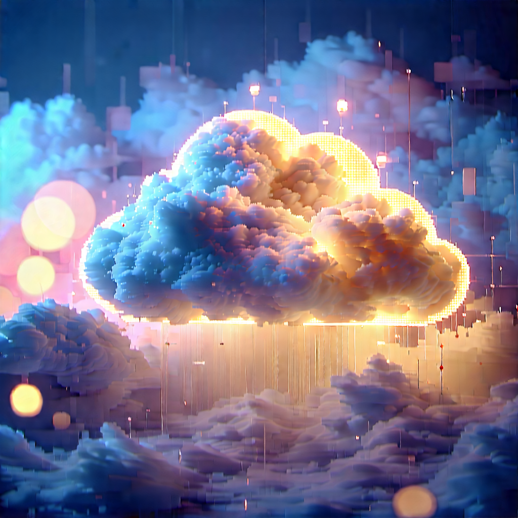Cloud Computing Visualization With Image, There