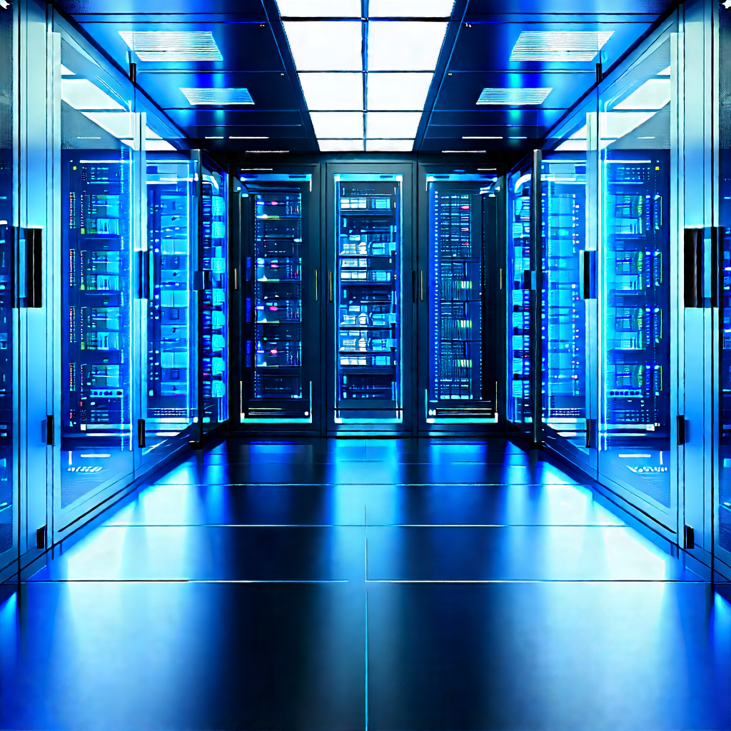 Futuristic server room