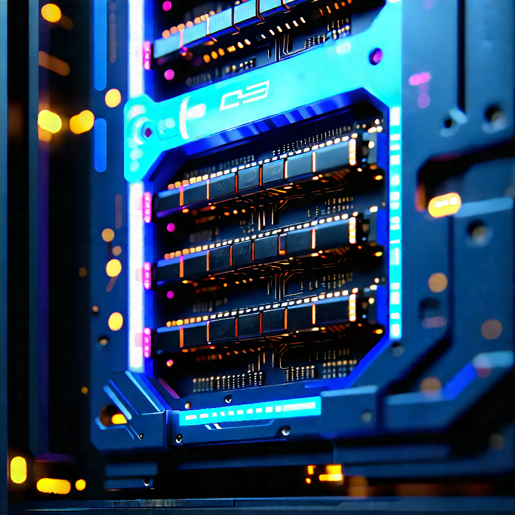 Close-up of memory module