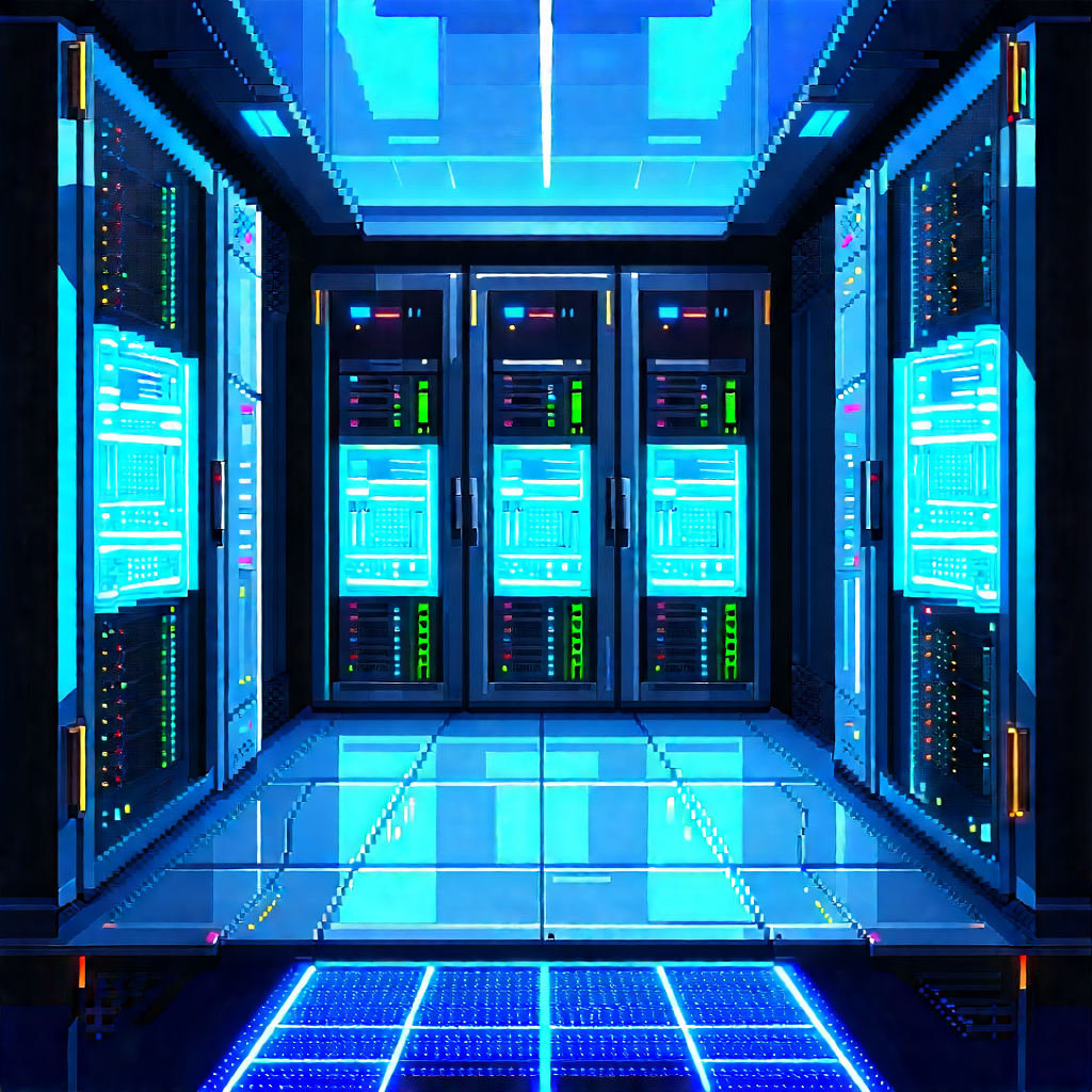 Futuristic server room