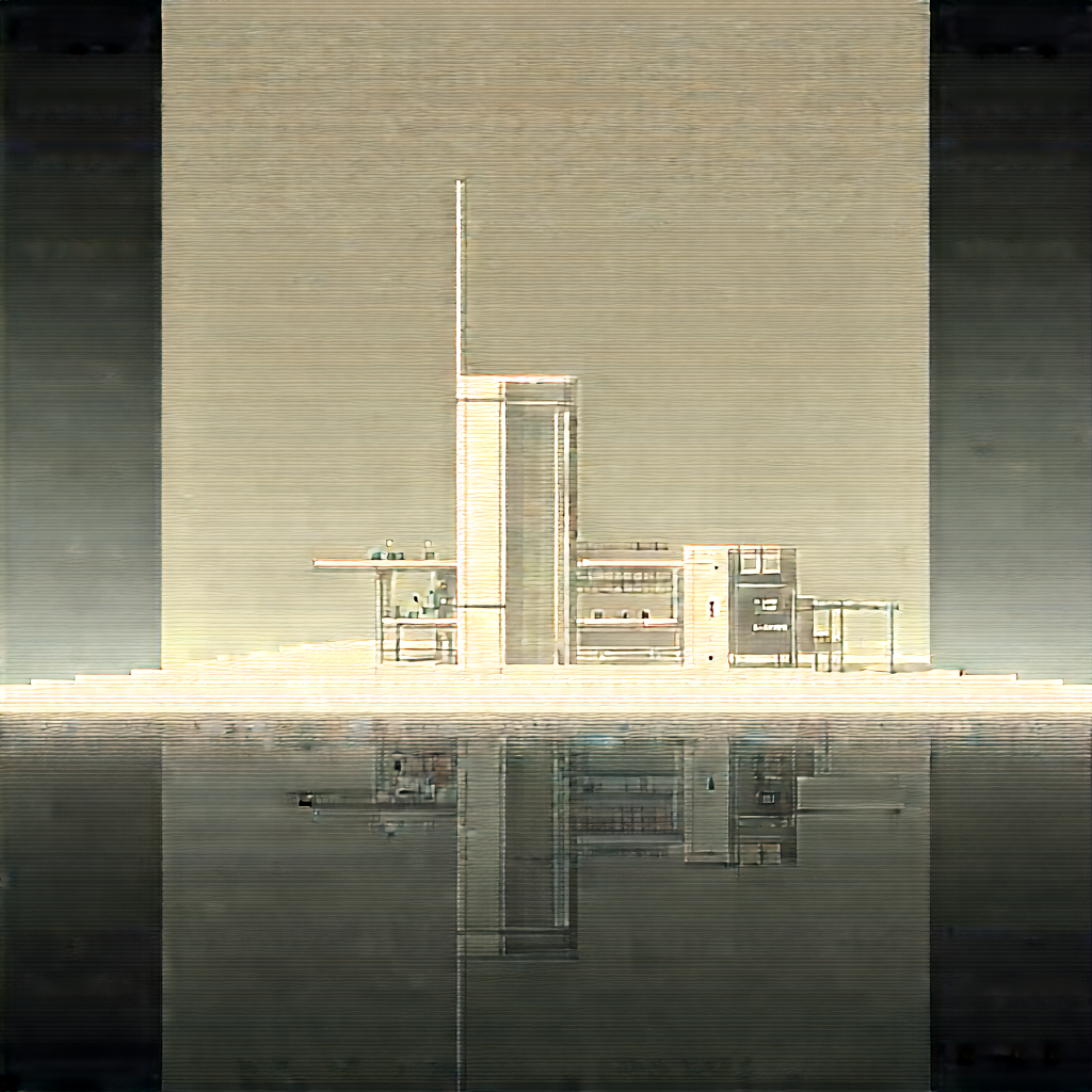 Futuristic research laboratory