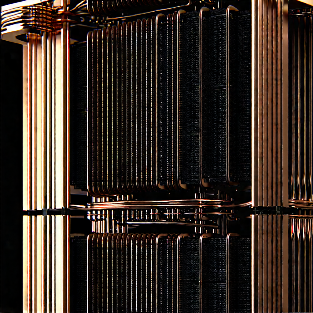 Close-up of cooling system