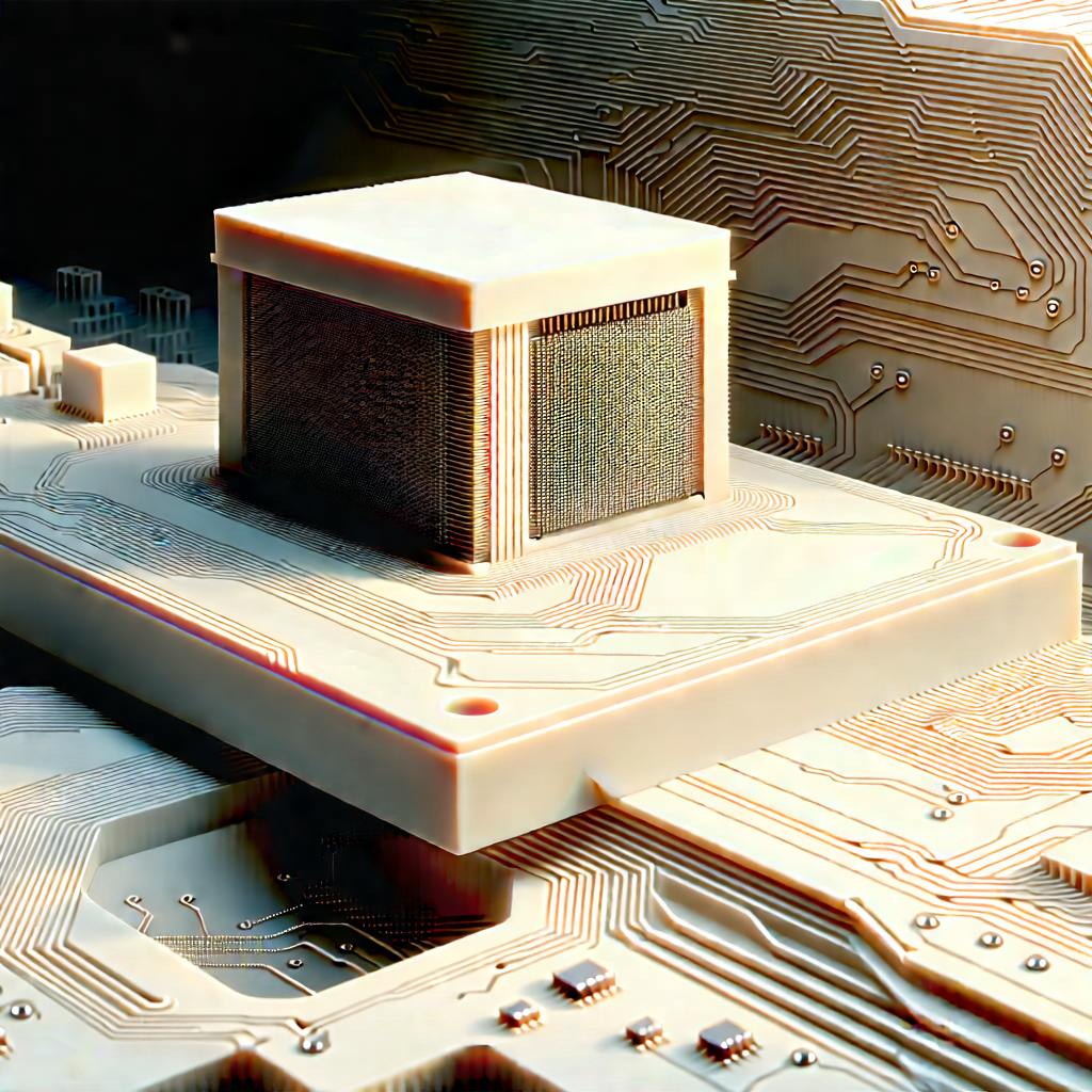 Close-up of microprocessor