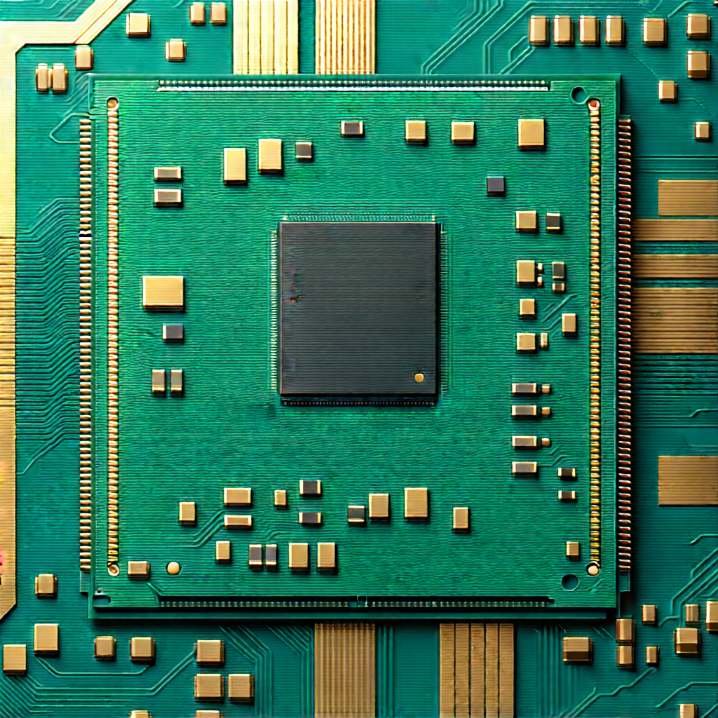 Close-up of microprocessor