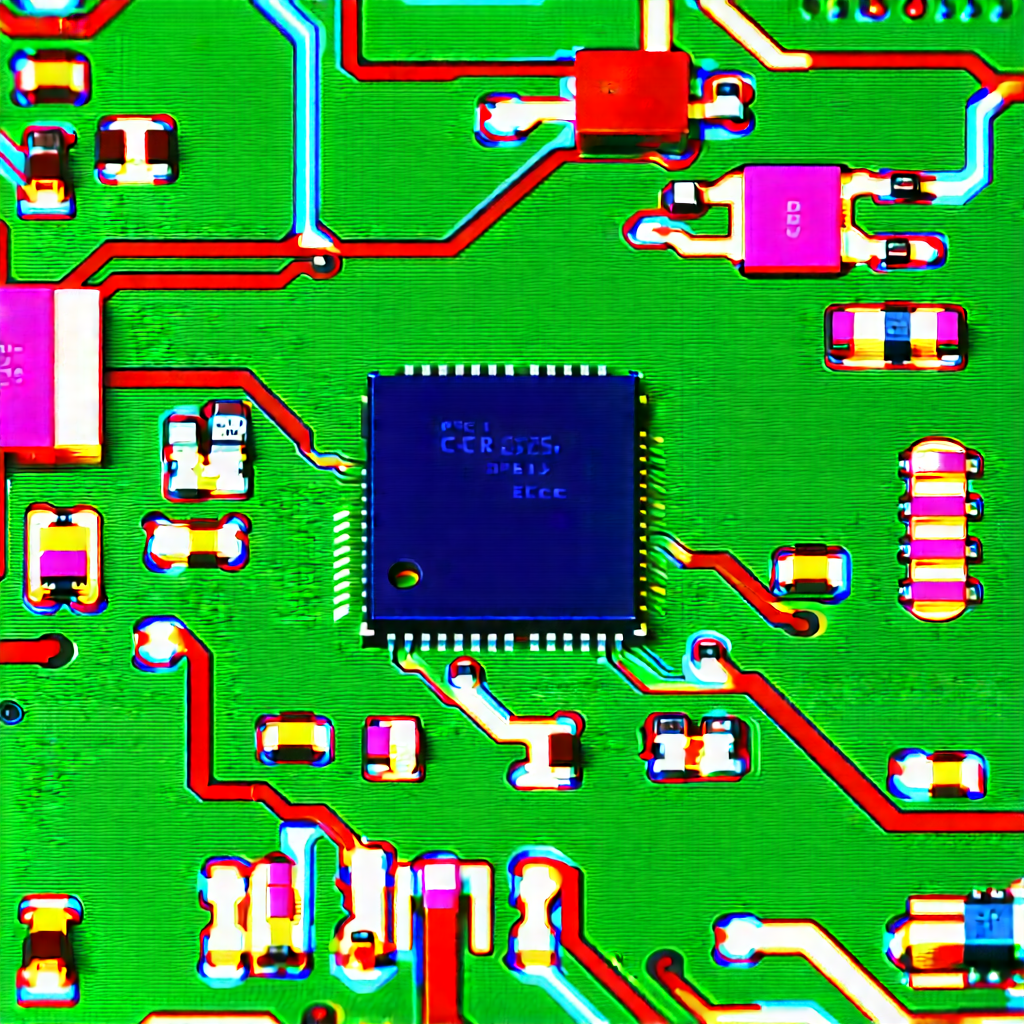 Close-up of electronic circuit