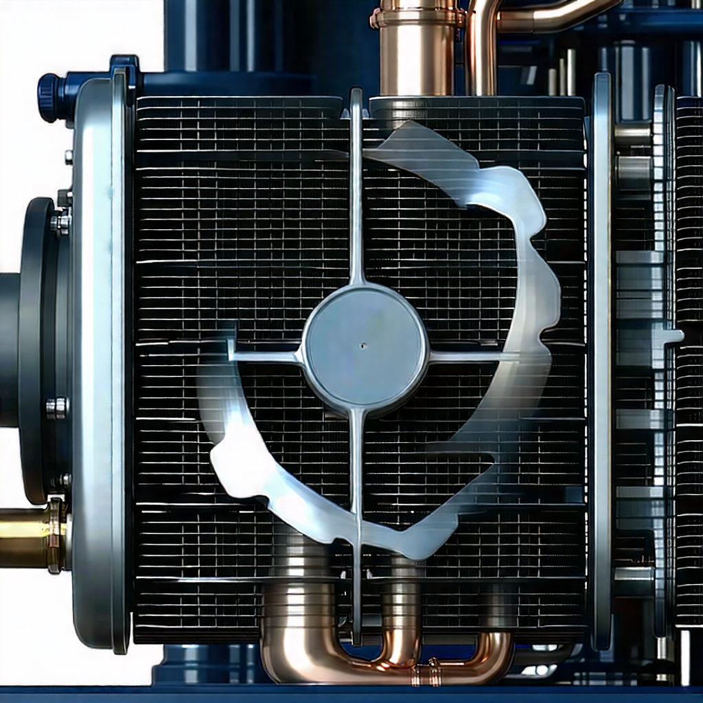 Close-up of cooling system