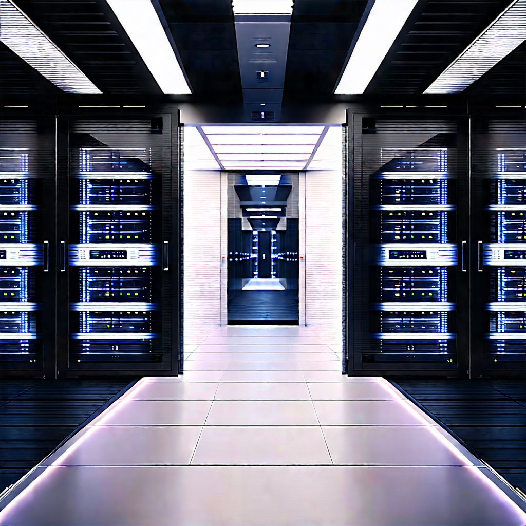 Futuristic server room