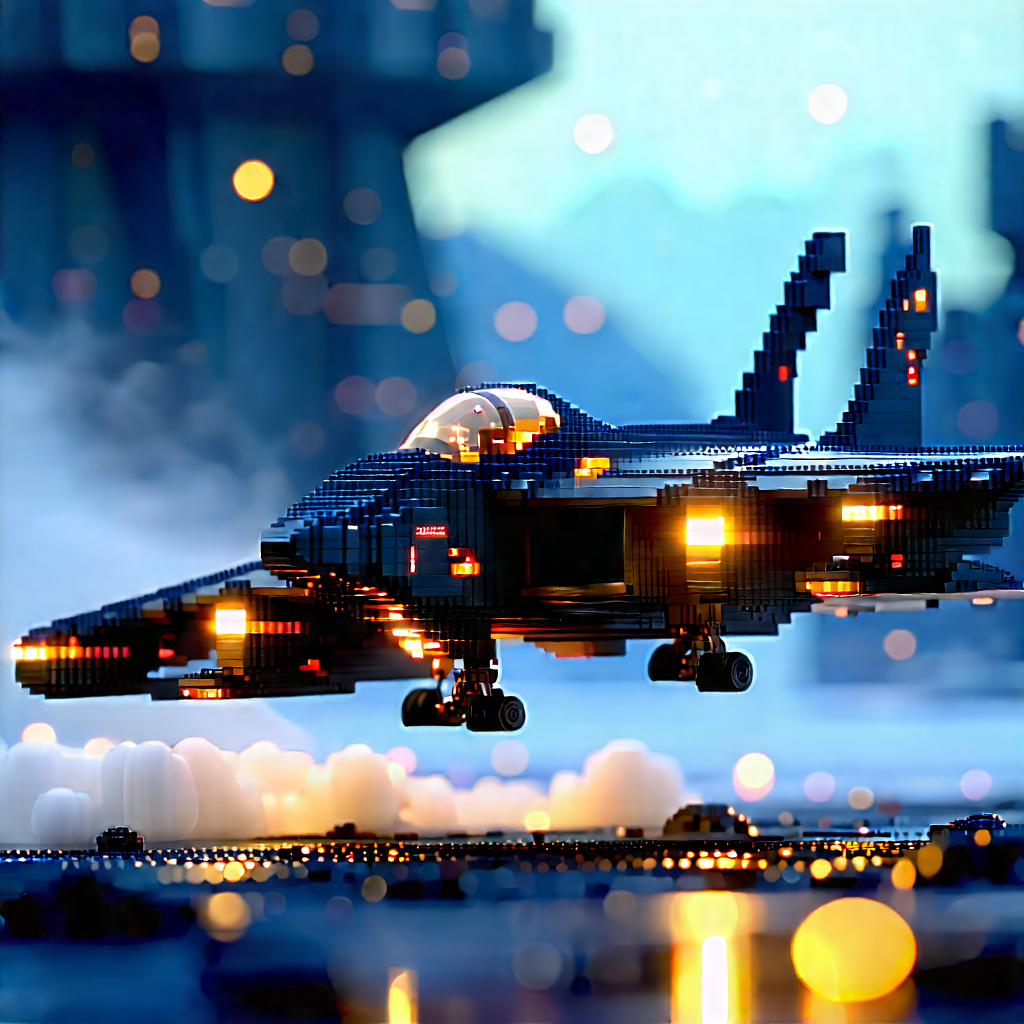 Aerospace Technology In Field Deployment With Futuristic Fighter