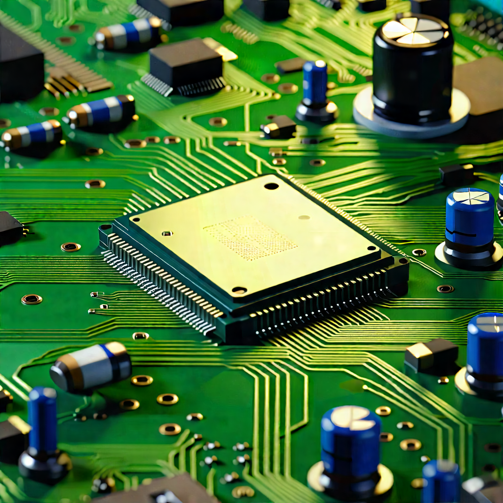Close-up of electronic circuit