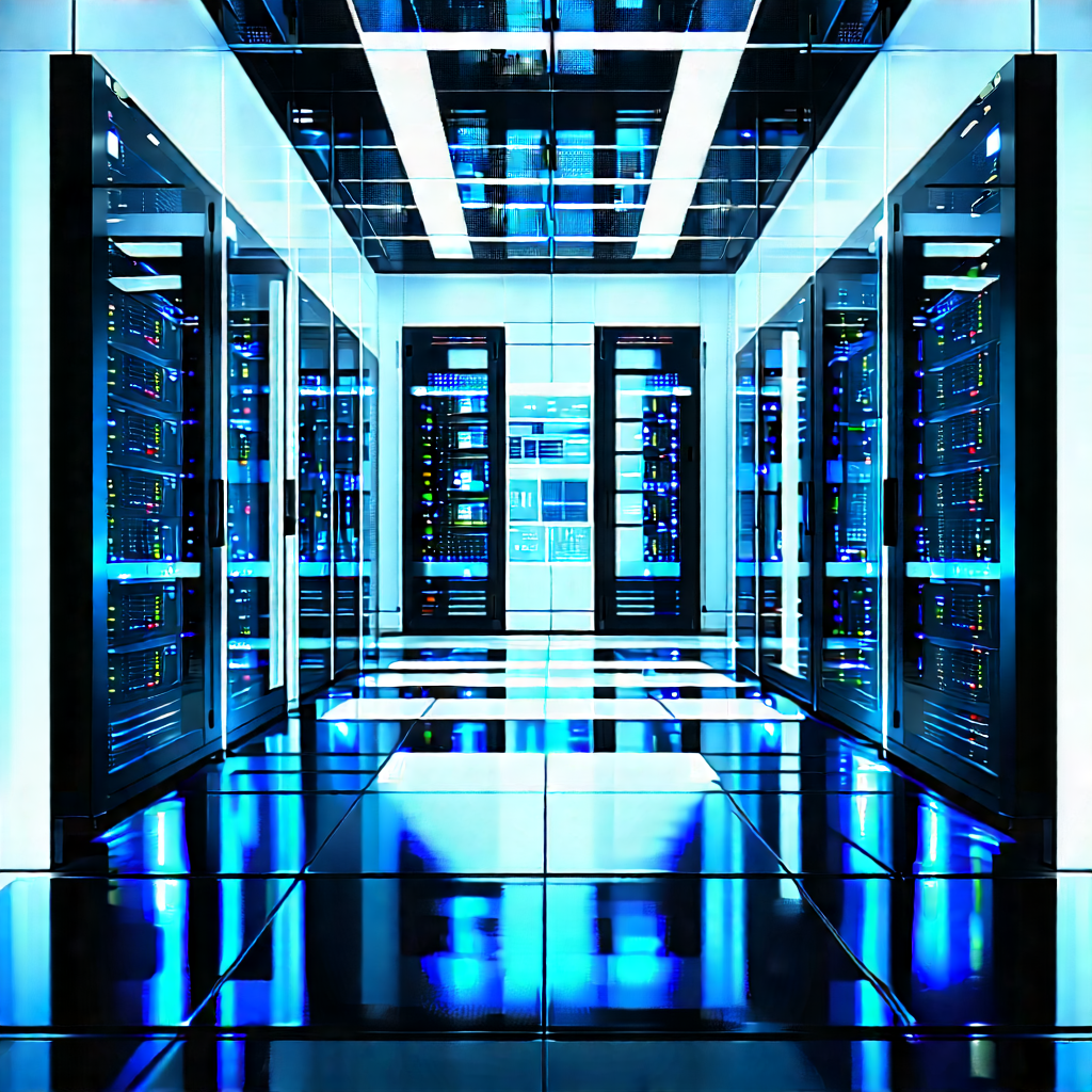 Futuristic server room
