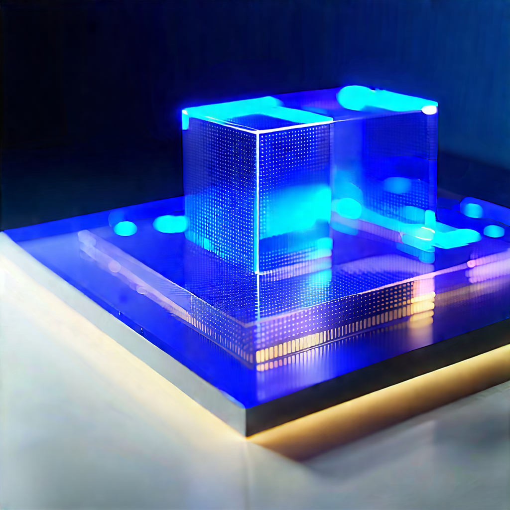 Entertainment Technology In Tech Office With Blue Light