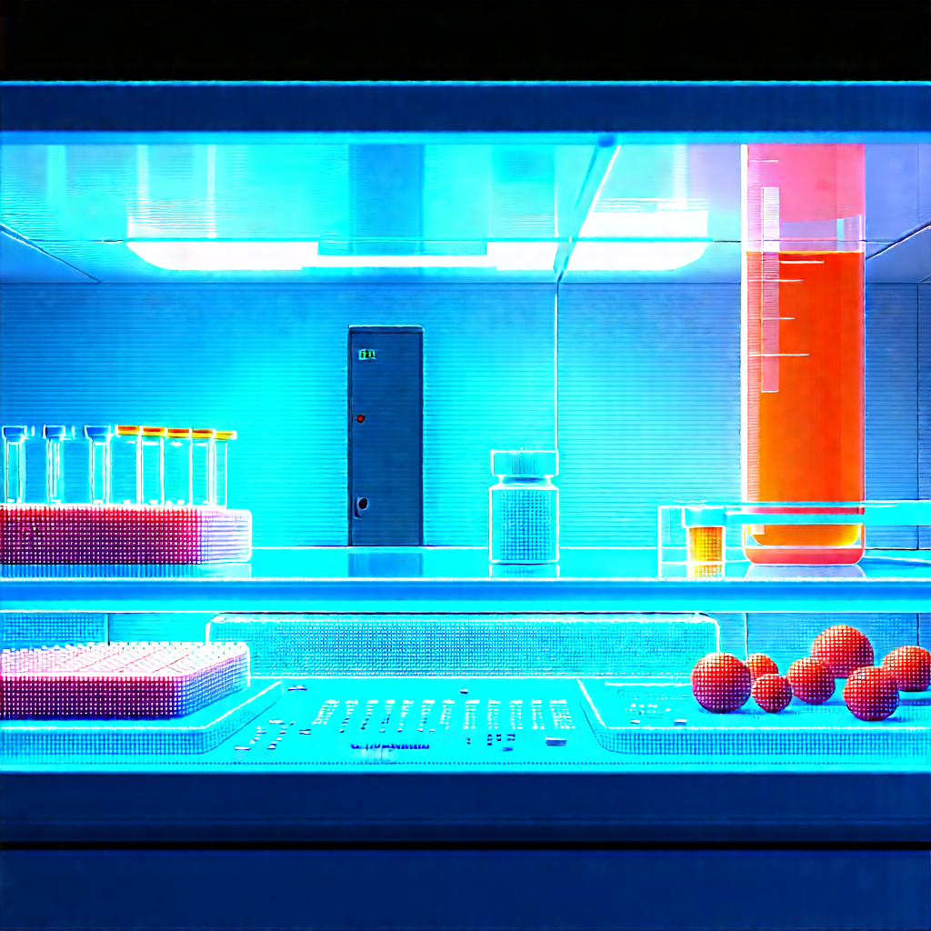 Healthcare Technology In Modern Laboratory With Image, There