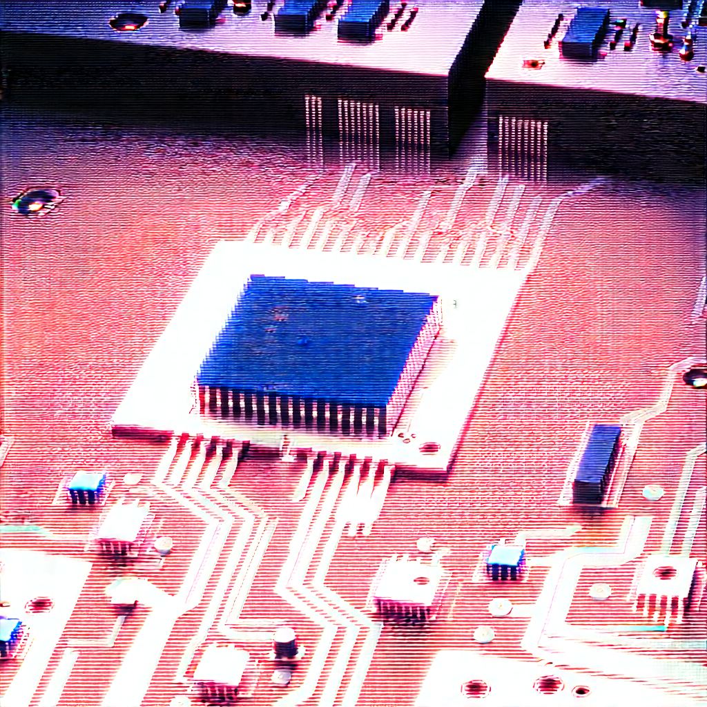 Close-up of electronic circuit
