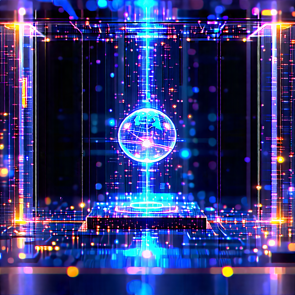 Quantum computer with data streams