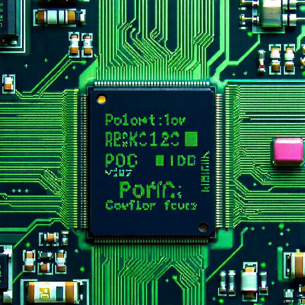 Close-up of electronic circuit