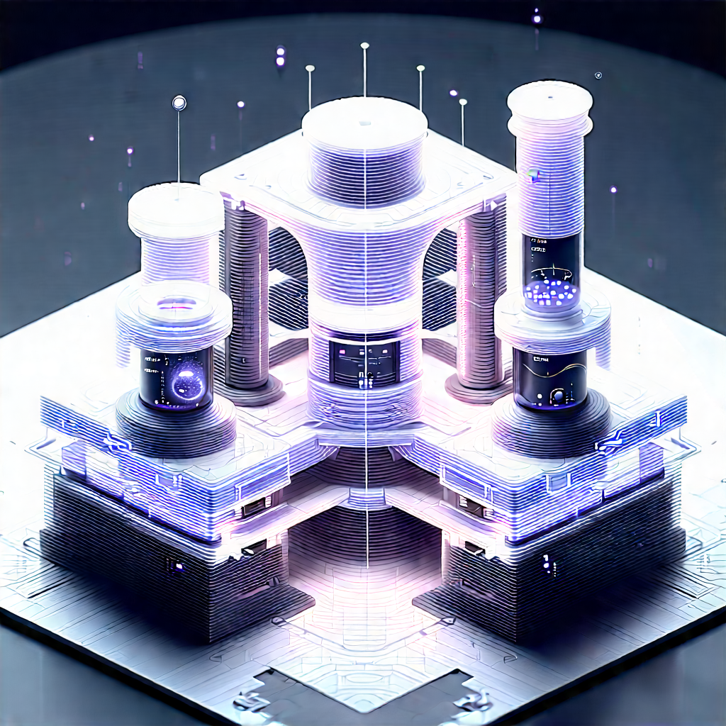 Futuristic research laboratory