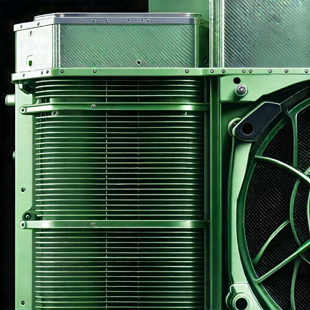 Close-up of cooling system
