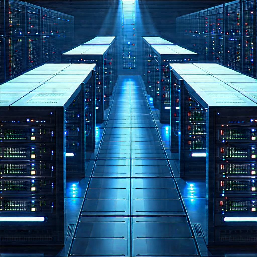 Futuristic server room