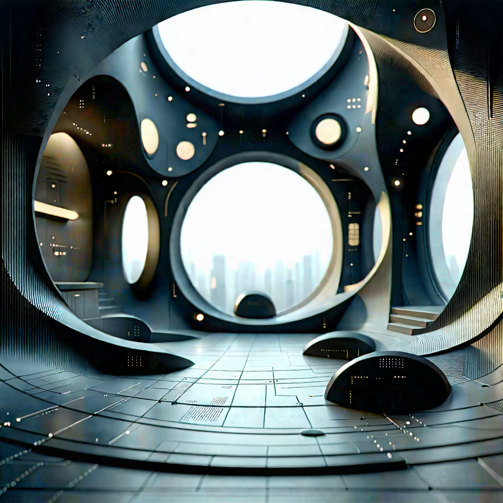 Futuristic Tech Startup Office With Image, There
