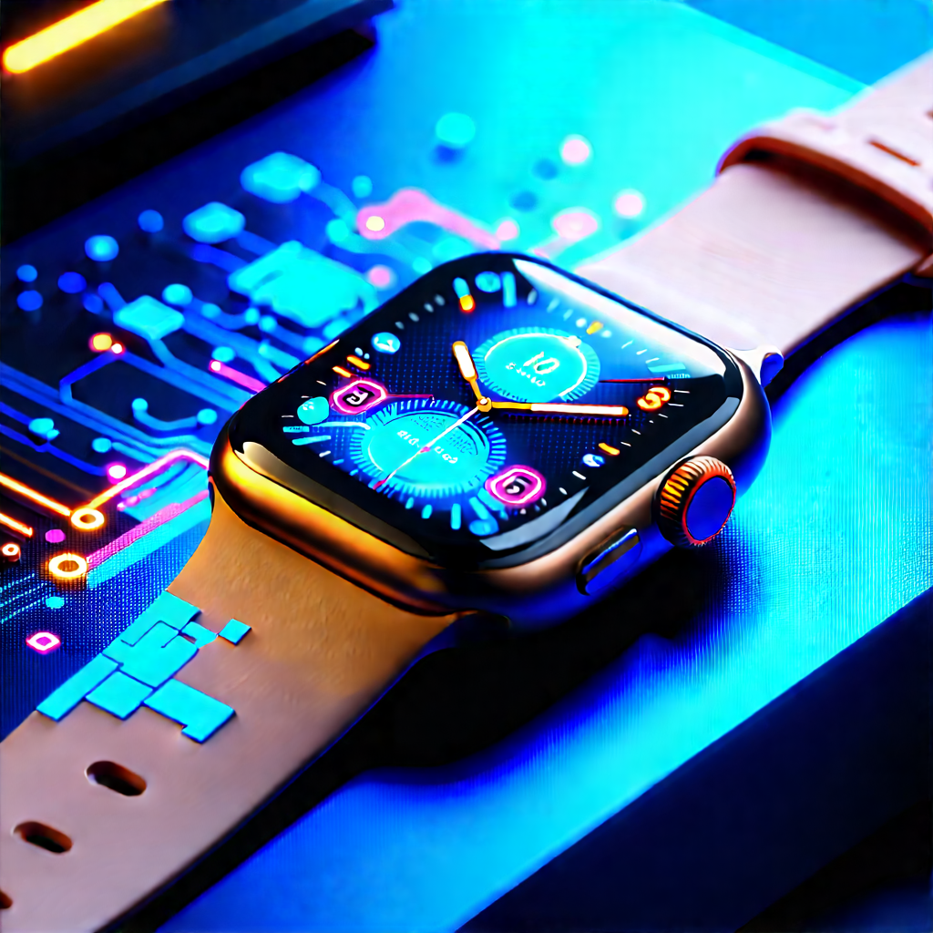 Smart watch with data visualization