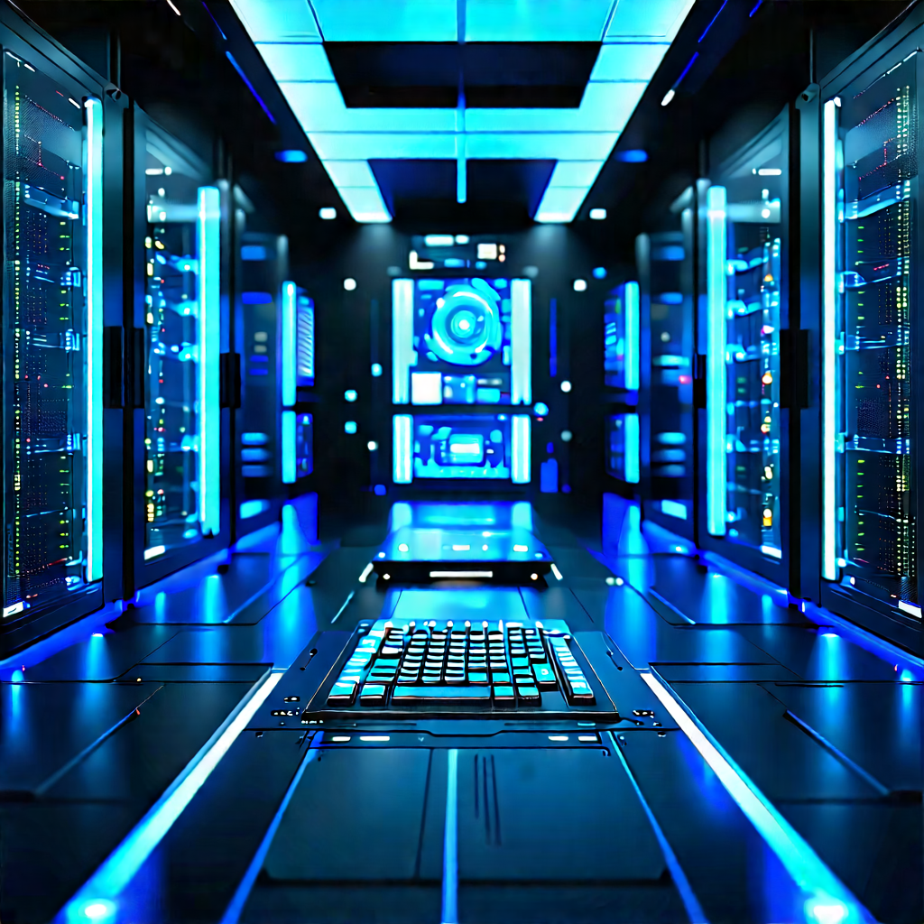 Futuristic server room