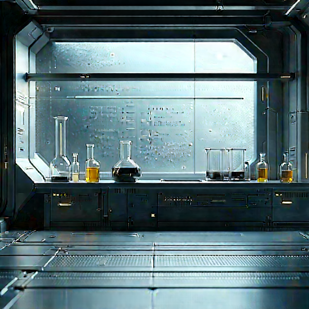 Futuristic research laboratory