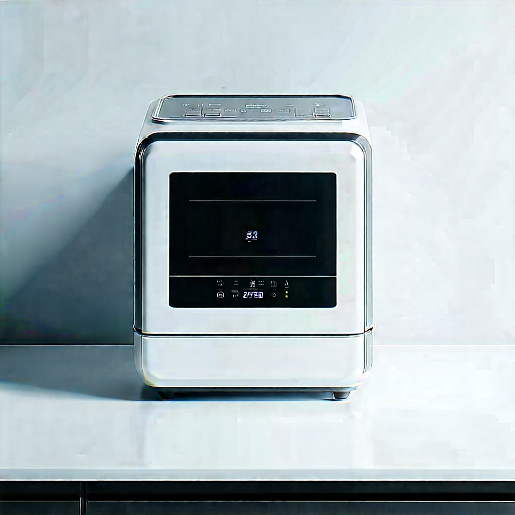 Innovative Smart Appliance Design With White Microwave