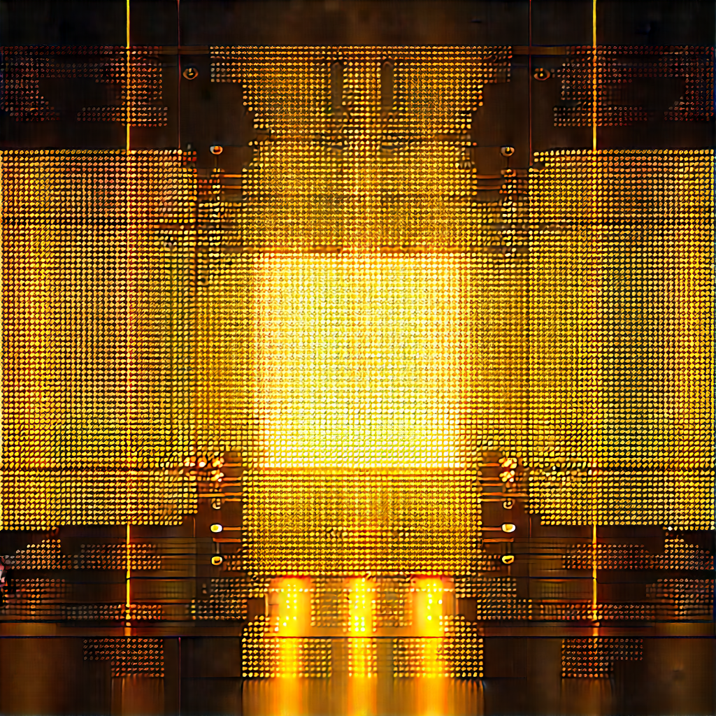 Close-up of sensor array