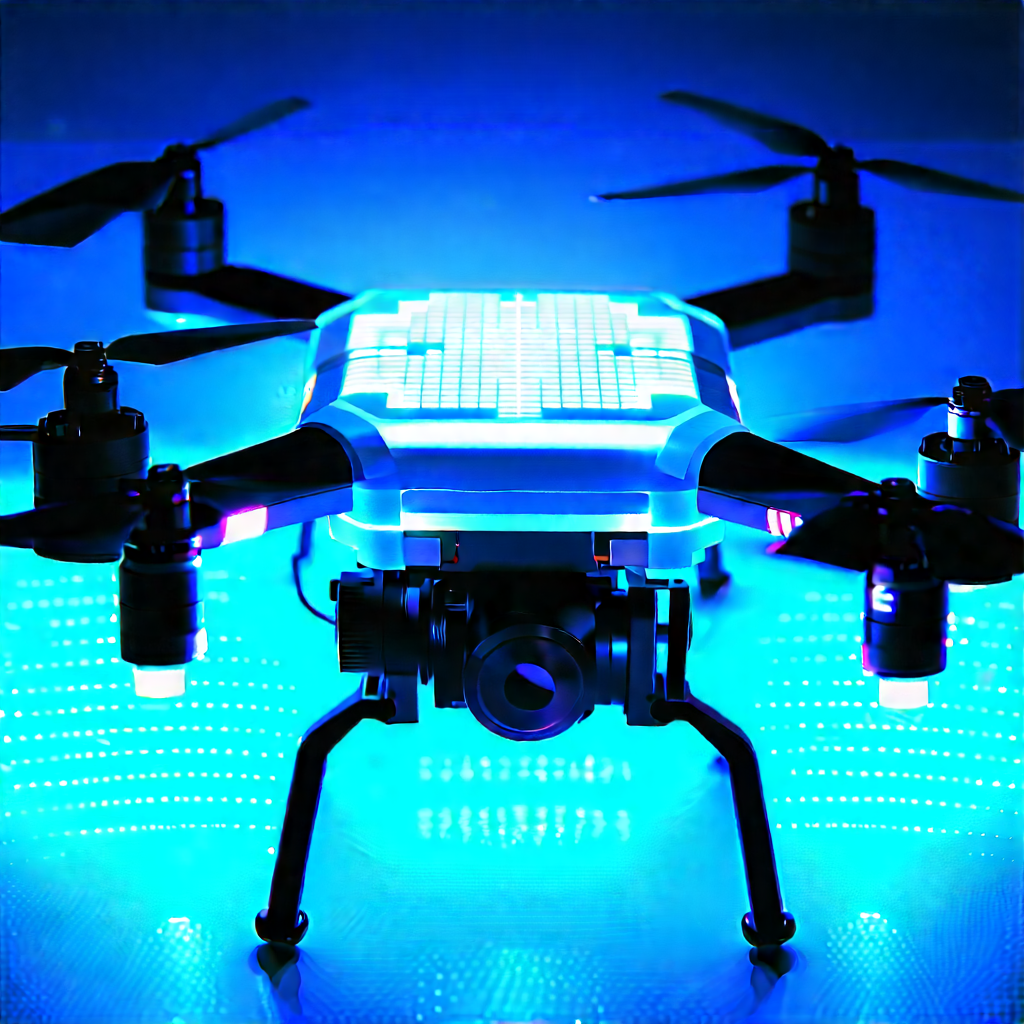 Drone with holographic display