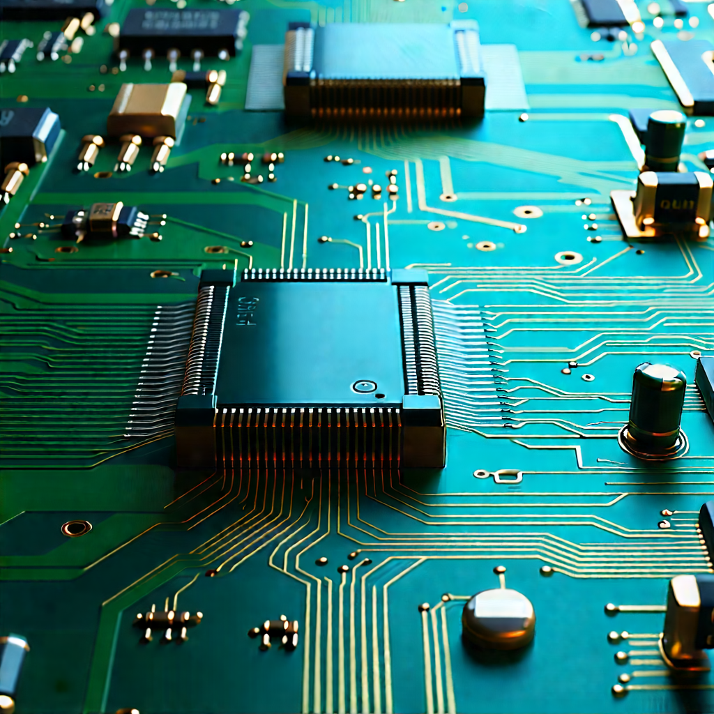 Close-up of electronic circuit