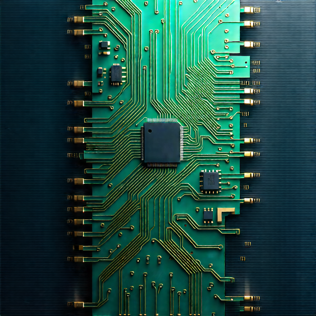 Close-up of electronic circuit