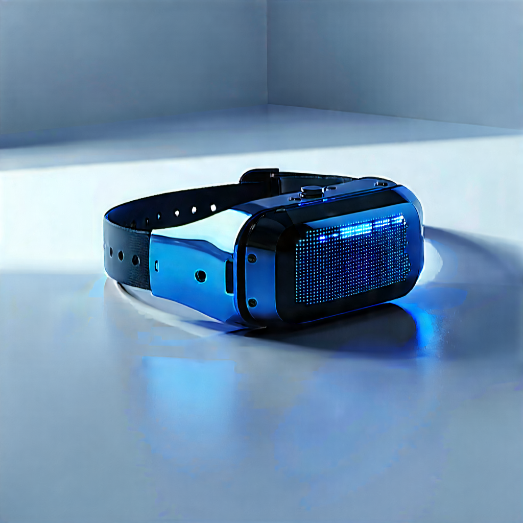 Innovative Wearable Device (design:1.29) With Blue Headset