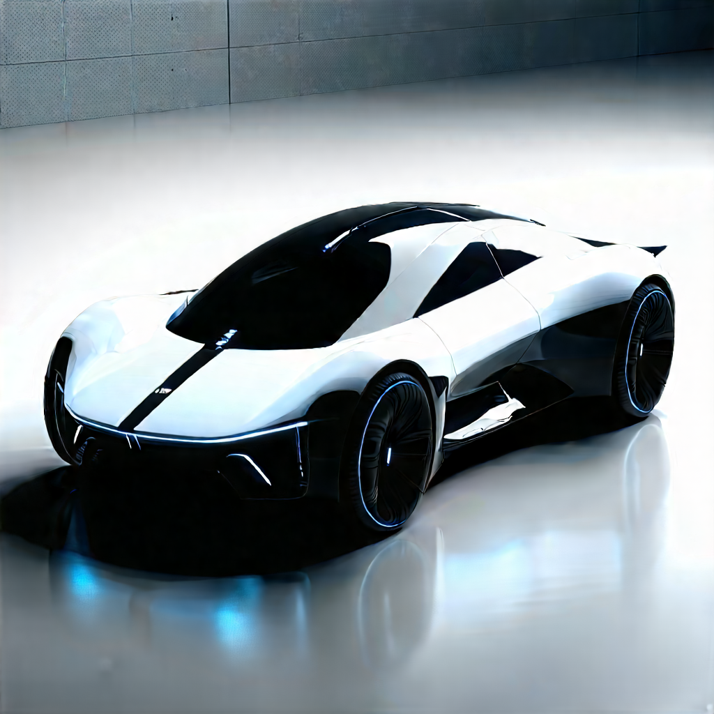 Innovative Electric Vehicle Design With Sleek, Futuristic-looking