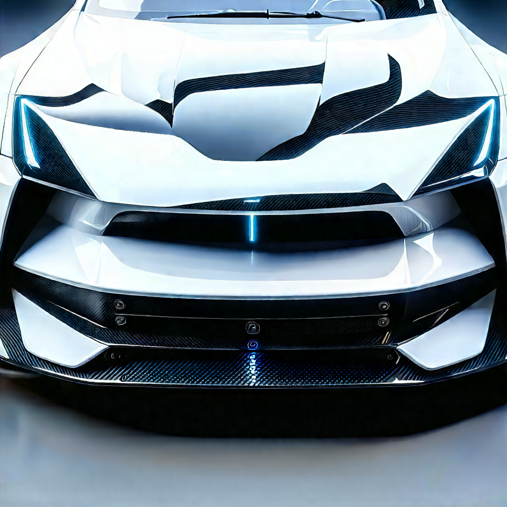 Innovative Electric Vehicle Design With White Shown