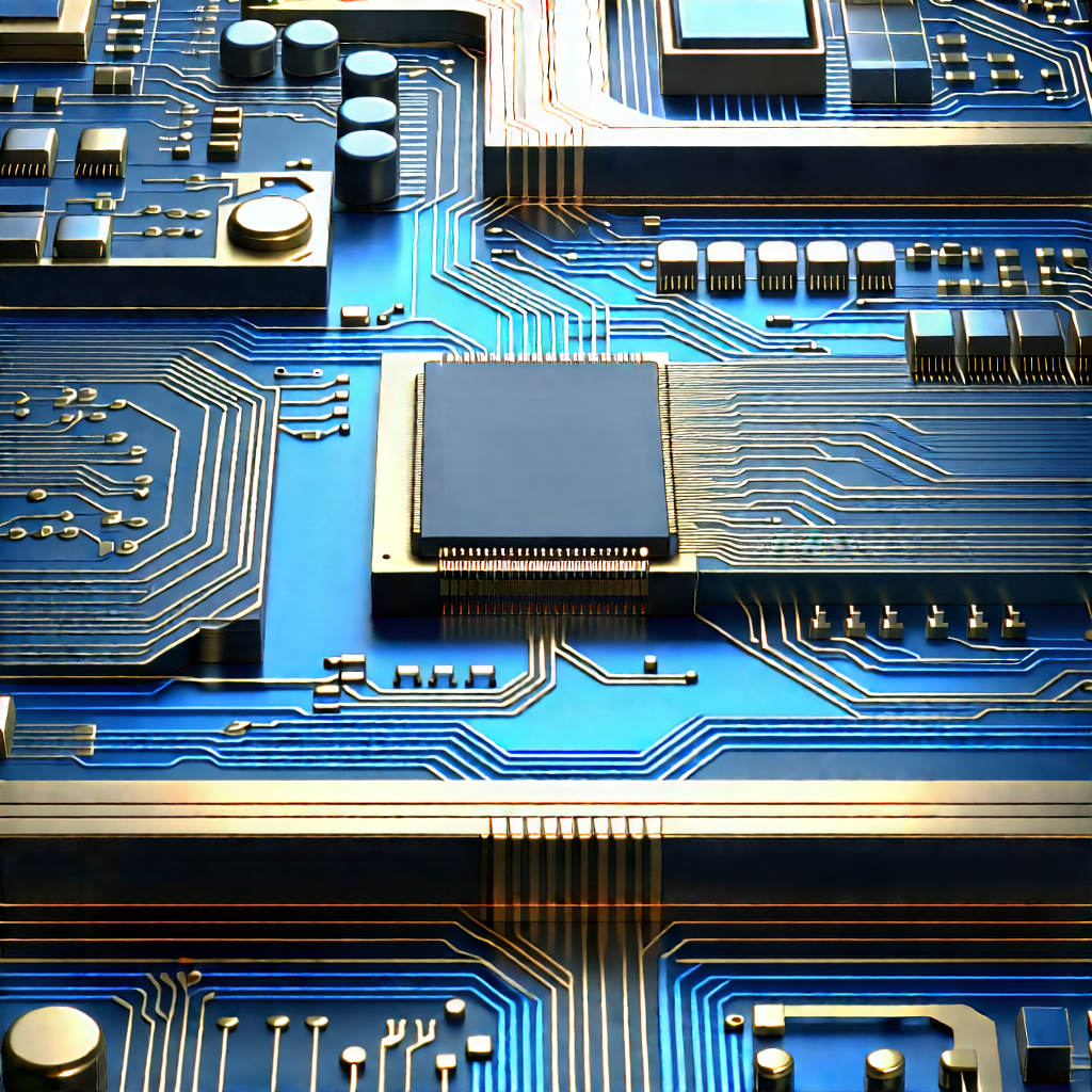 Close-up of electronic circuit