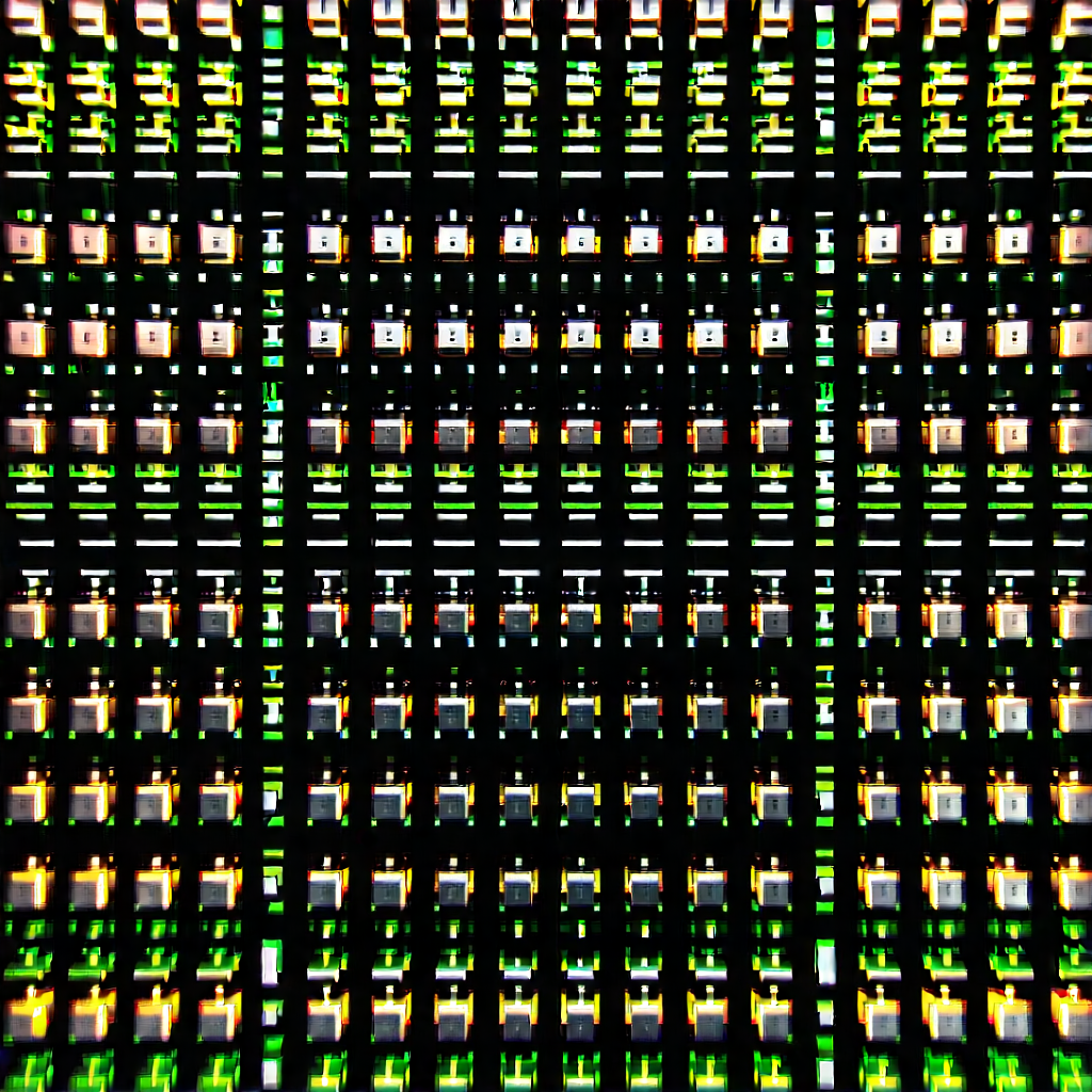 Close-up of sensor array