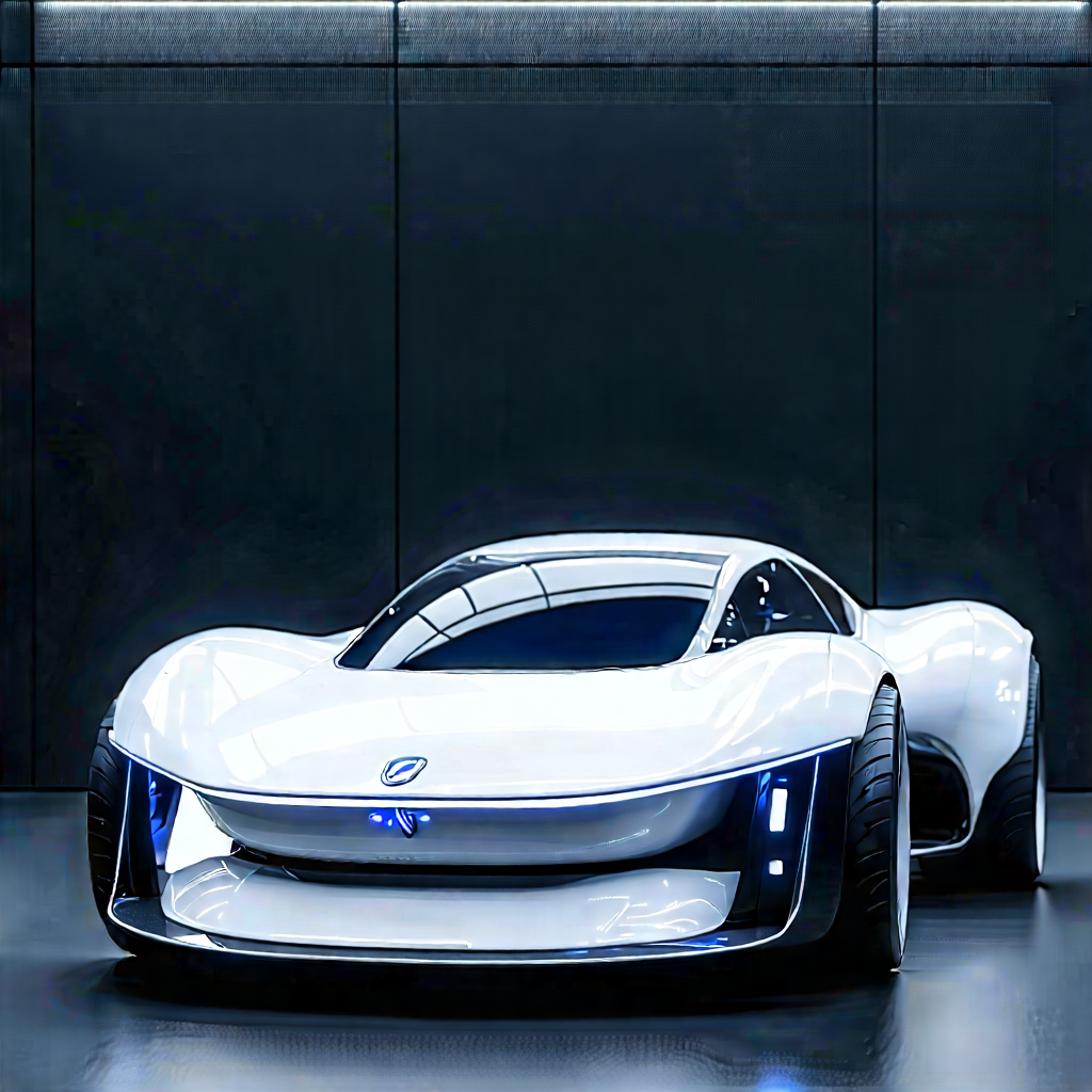 Innovative Electric Vehicle Design With White Sports