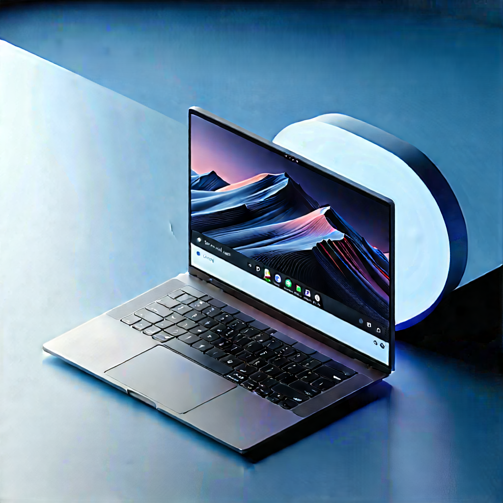 Laptop With Streaming Content With Laptop Computer