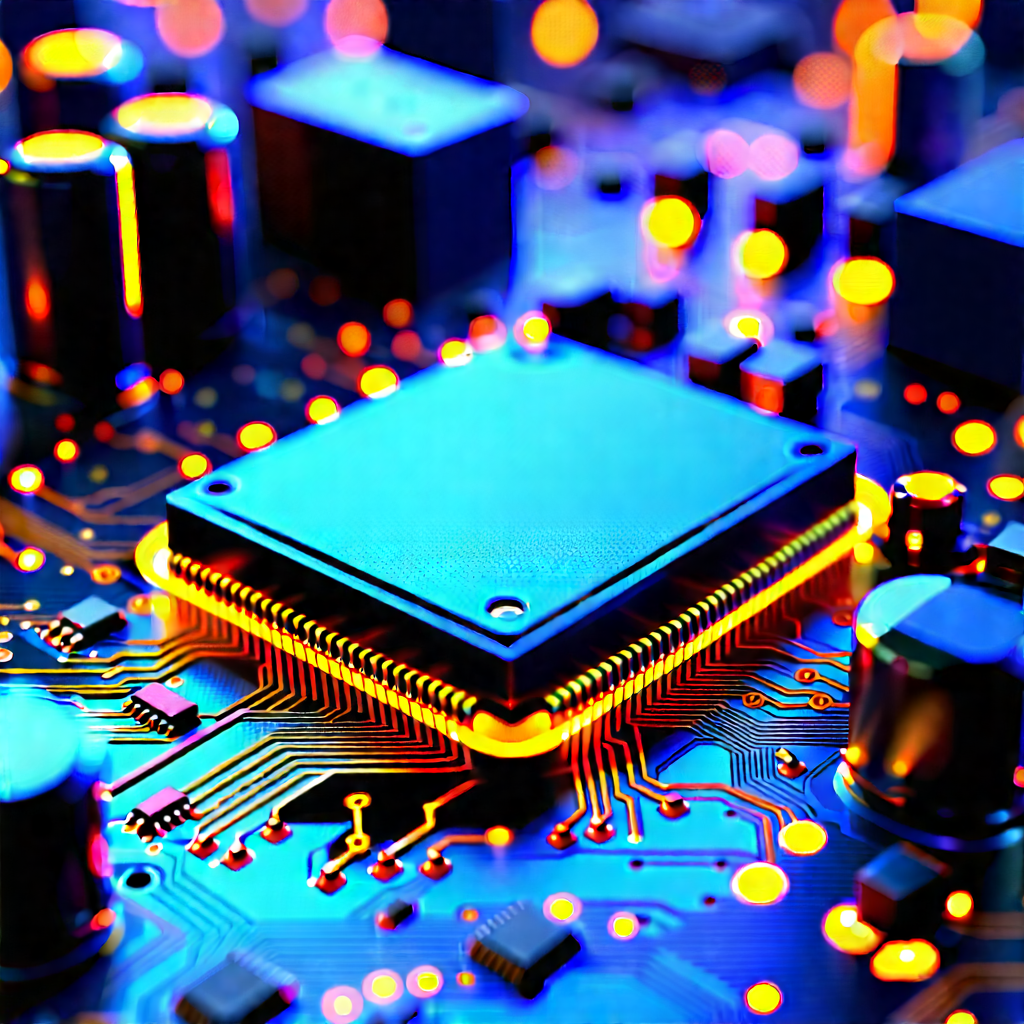 Close-up of electronic circuit