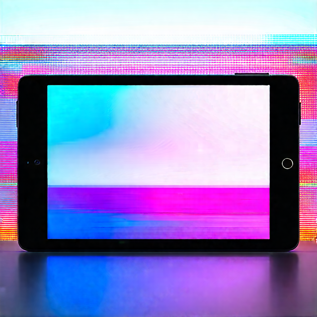Tablet With User Interface With Black Tablet