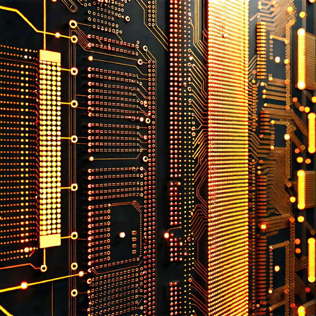 Close-up of sensor array