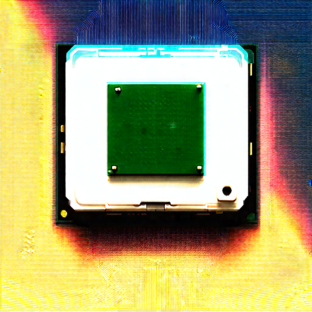 Close-up of microprocessor