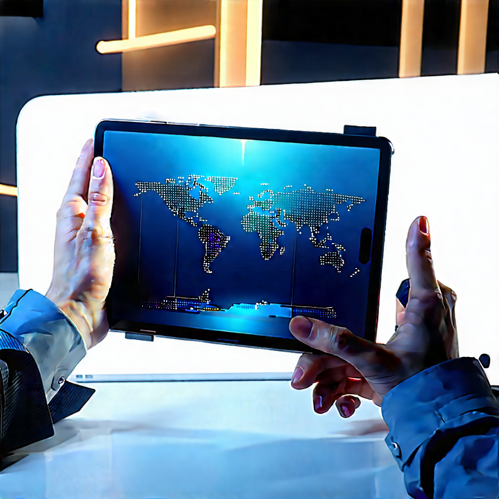 Tablet with user interface