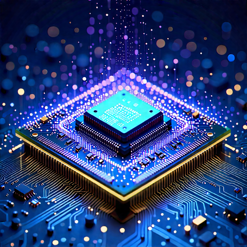 Microchip with digital particles