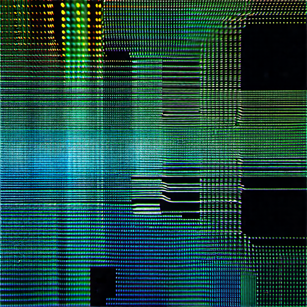 Close-up of sensor array