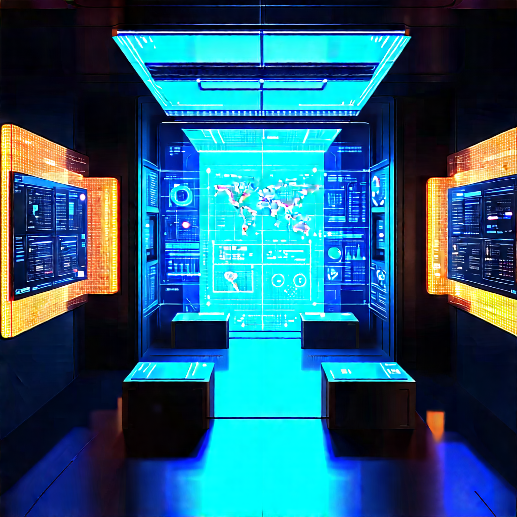 Educational Technology In Research Center With Image, There
