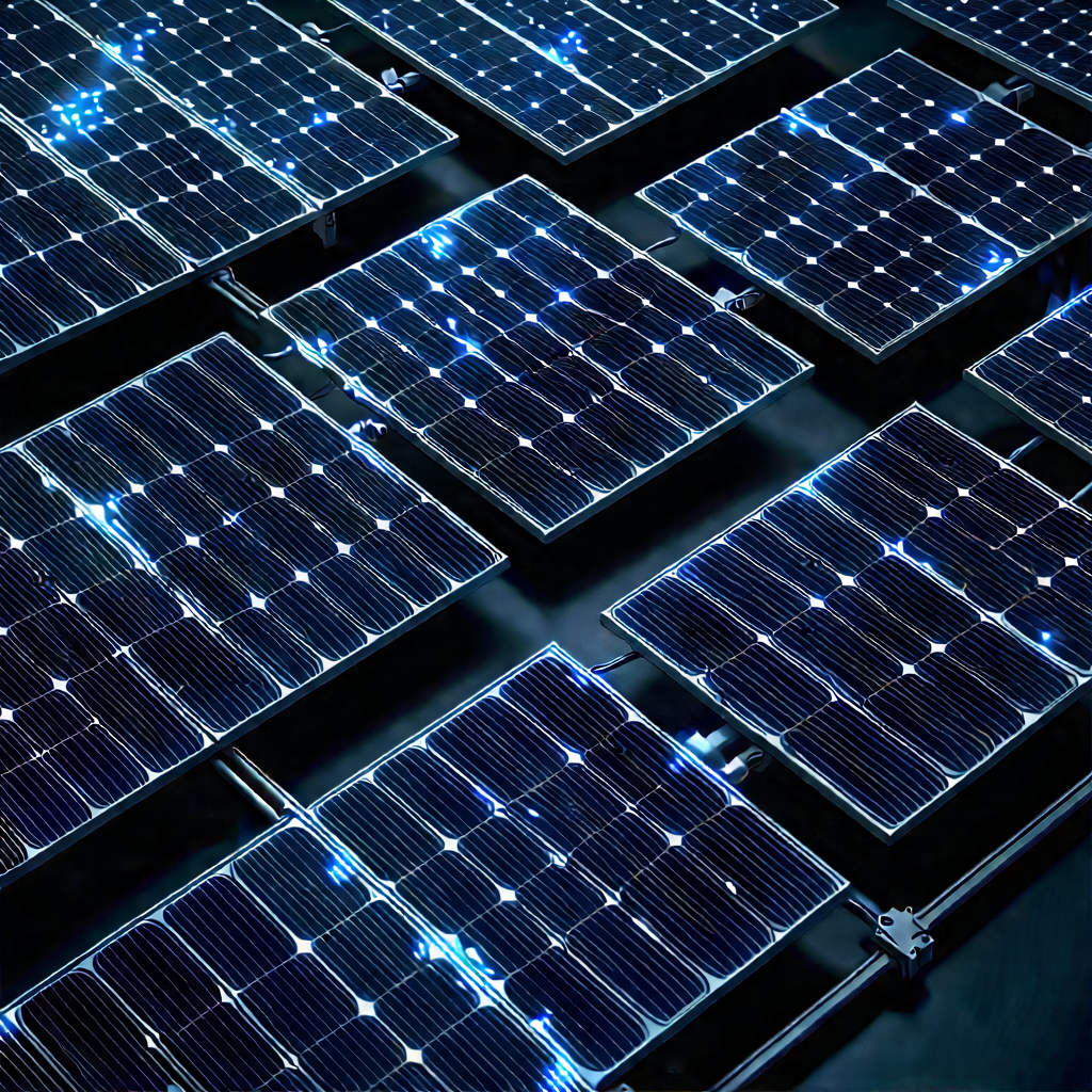 Solar panel with data streams