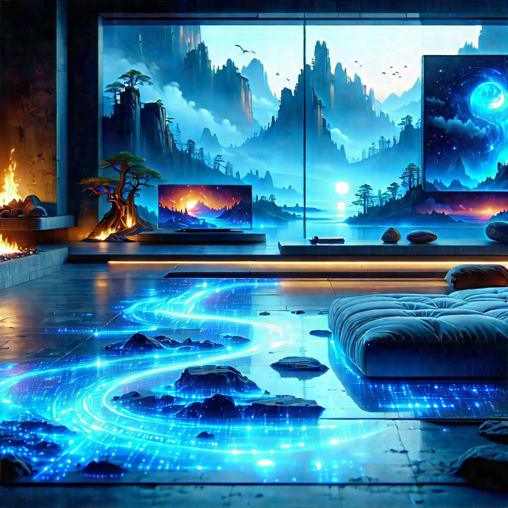 Futuristic Smart Home With Image, There