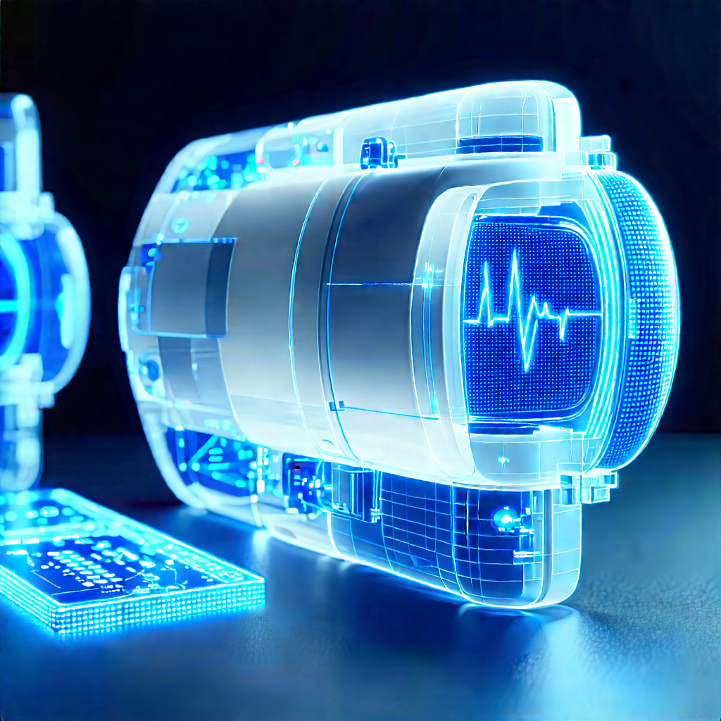 Innovative Medical Technology Design With Blue White